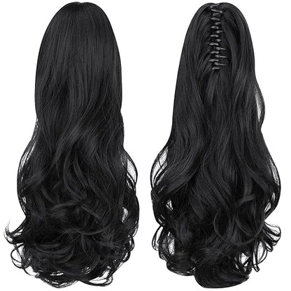 22 Inch Ponytail Hair Extension + FREE Messy Hair Bun (Juda)